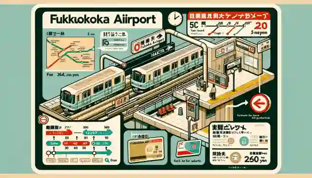 福岡空港から博多駅まで地下鉄の料金や乗り方まで完全網羅！
