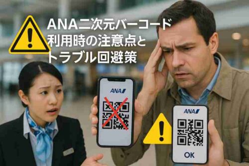 ANA 二次元バーコード 家族分3
