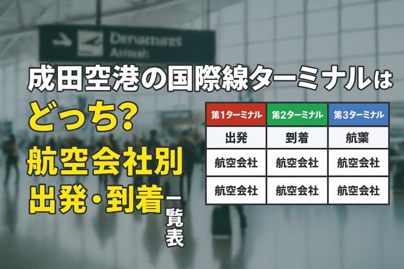 成田空港 国際線 ターミナル どっち