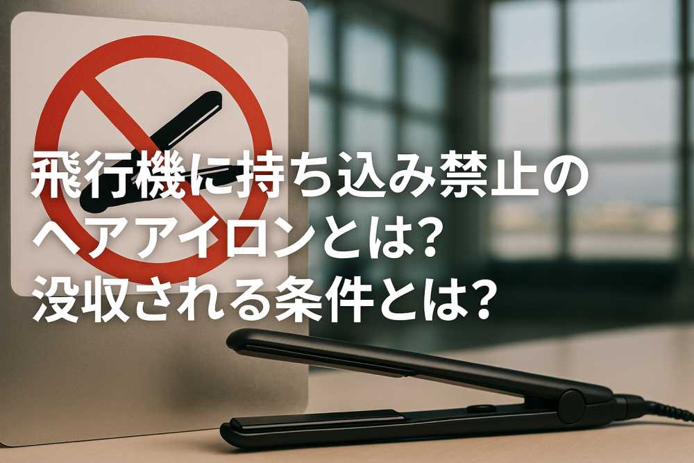 飛行機 持ち込み禁止 ヘアアイロン
