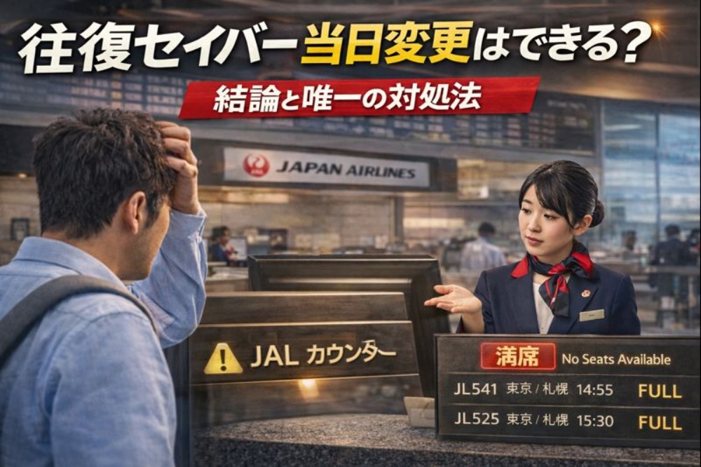 往復セイバー 当日変更の結論｜変更不可運賃の正しい理解
